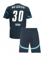 RB Leipzig Benjamin Sesko #30 Alternativní dres pro děti 2024-25 Krátký Rukáv (+ trenýrky)